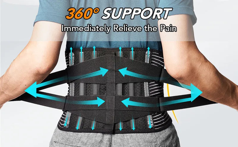 Adjustable Lumbar Support Belt for Back Pain