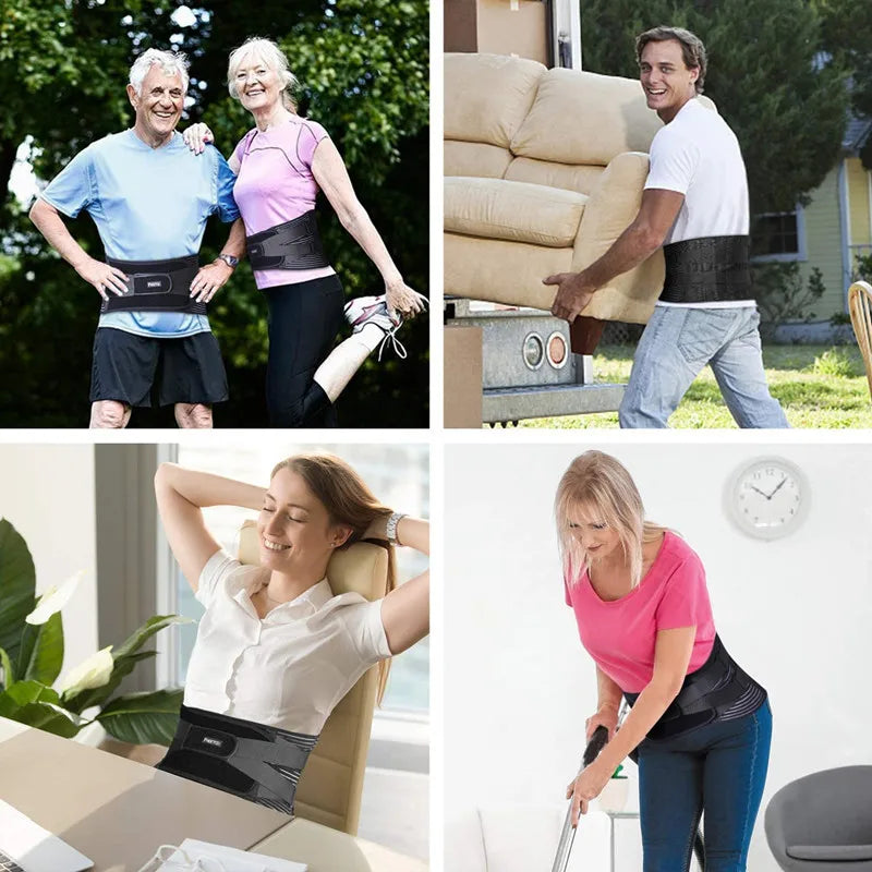 Adjustable Lumbar Support Belt for Back Pain